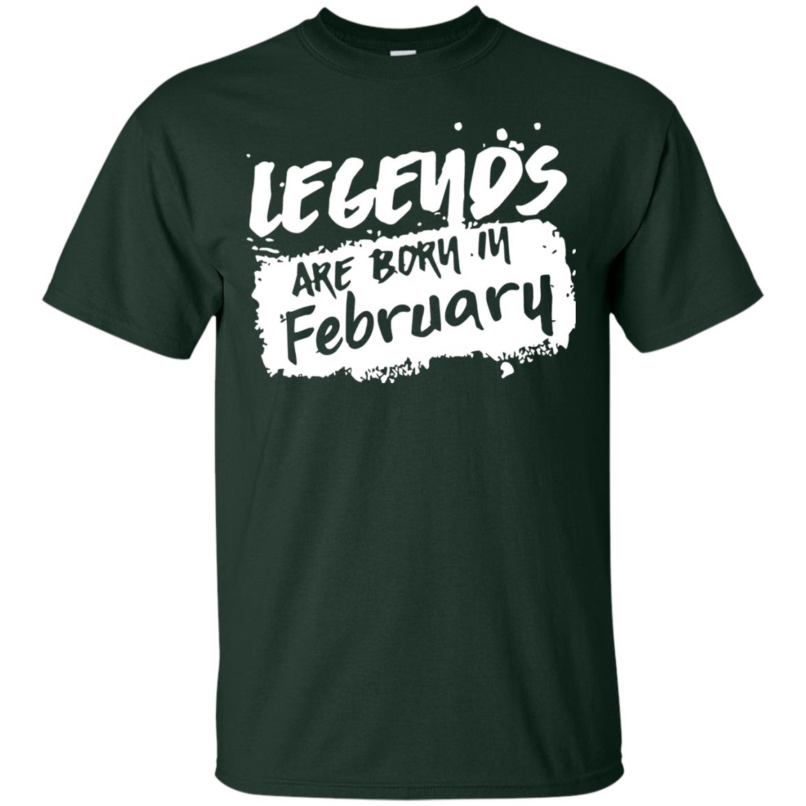 February Birthday Shirt Legends Are Born In February Forest