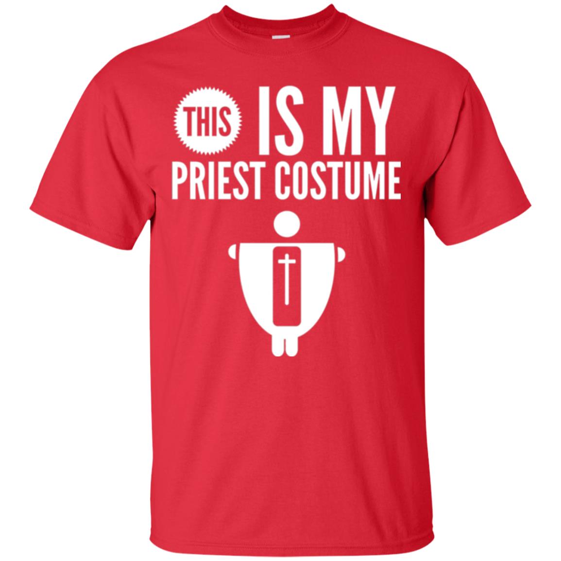 Halloween T-shirt This Is My Priest Red