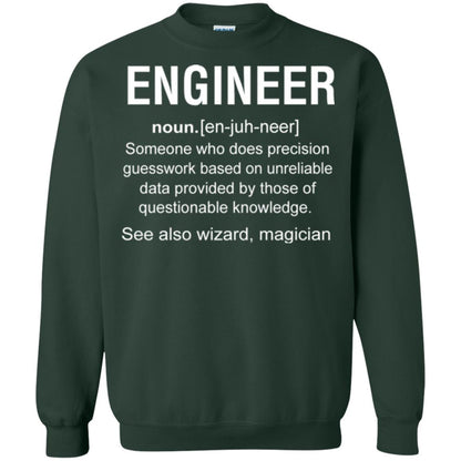 Engineer Someone Who Does Precision Guesswork Based On Unreliable Data Provided By Those Of Questionable Knowledge Forest Green