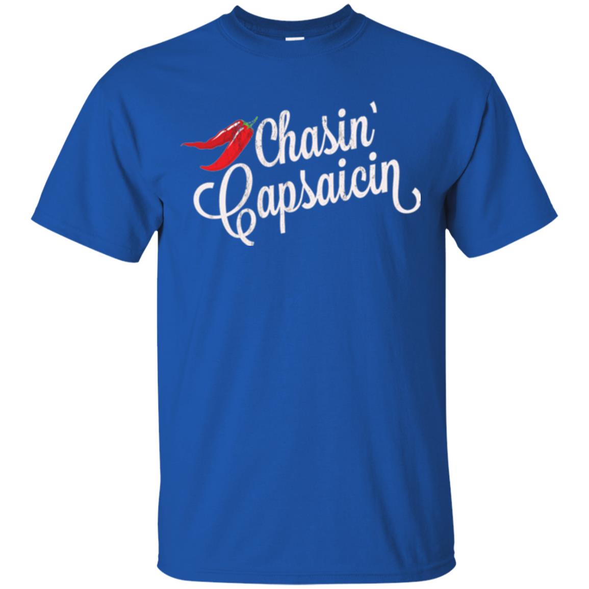 Hot Pepper Lover T-shirt Chasin Capsaicin Spicy Food Royal