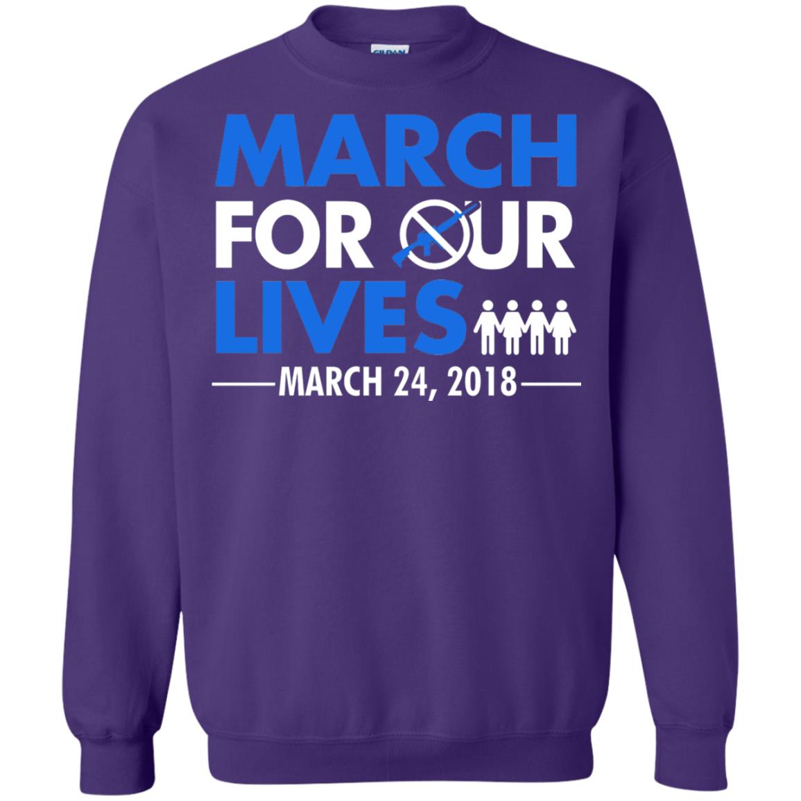 March For Our Lives March 24 2018 Gun Control T-shirt Purple