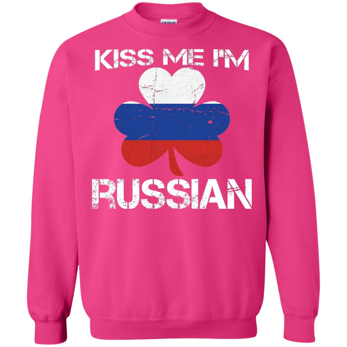 Kiss Me Russian Distressed St. Patrick_s Day 2018 T-shirt Heliconia