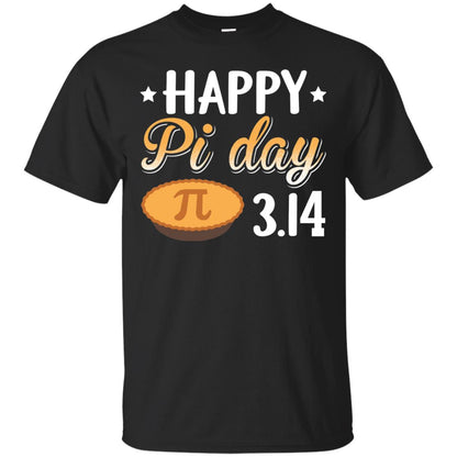 Happy Pi Day 3.14 Funny Math Lover T-shirt Black