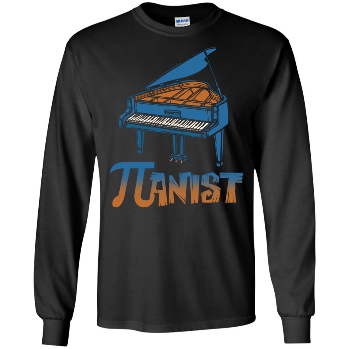 Pianist T-shirt Pi Day With Piano Black