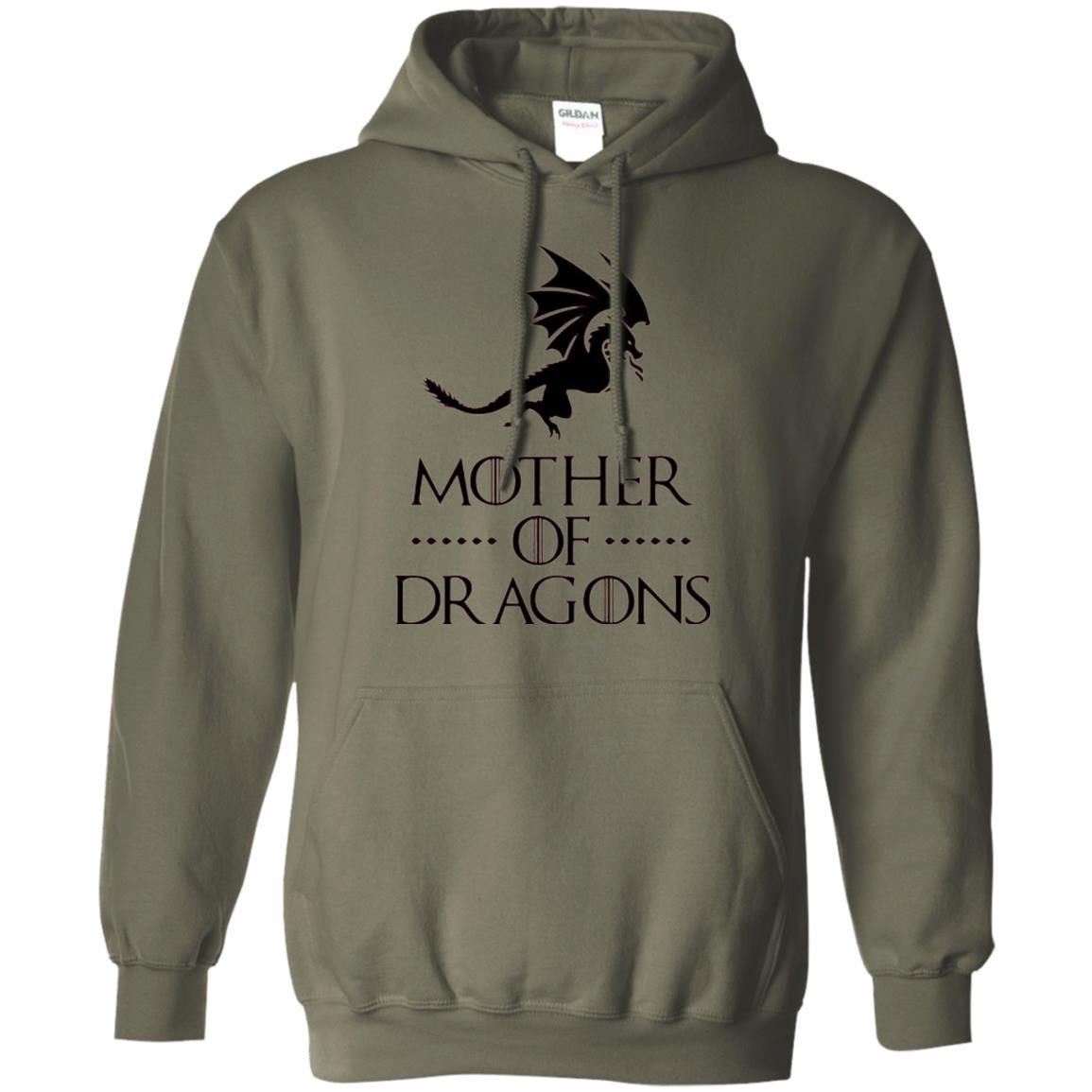 Throne Dragon T-shirt Mother Of Dragons Game Military Green