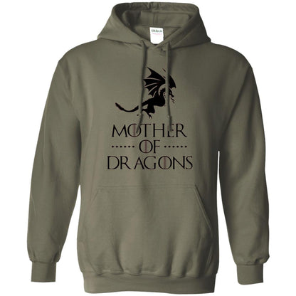 Throne Dragon T-shirt Mother Of Dragons Game Military Green