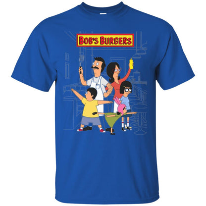 Family Group Hero Pose T-shirt Bob_s Burgers Royal
