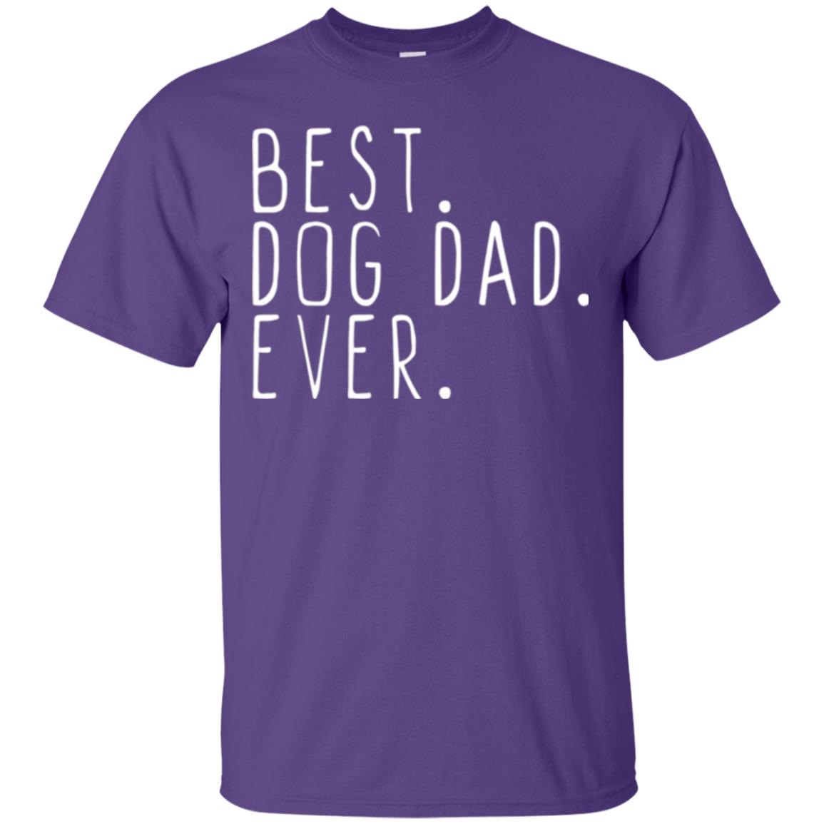 Best Dog Dad Ever T-shirt Purple