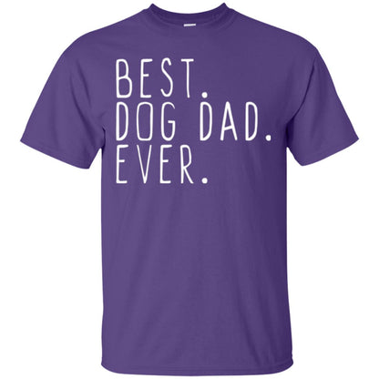 Best Dog Dad Ever T-shirt Purple
