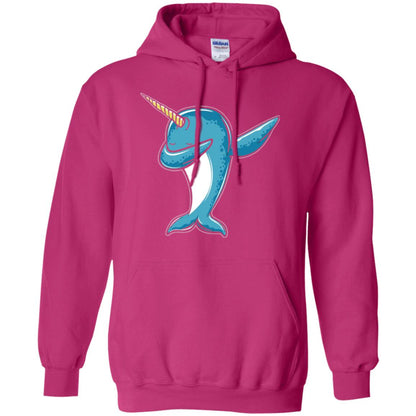 Dabbing Narwhal T-shirt Heliconia