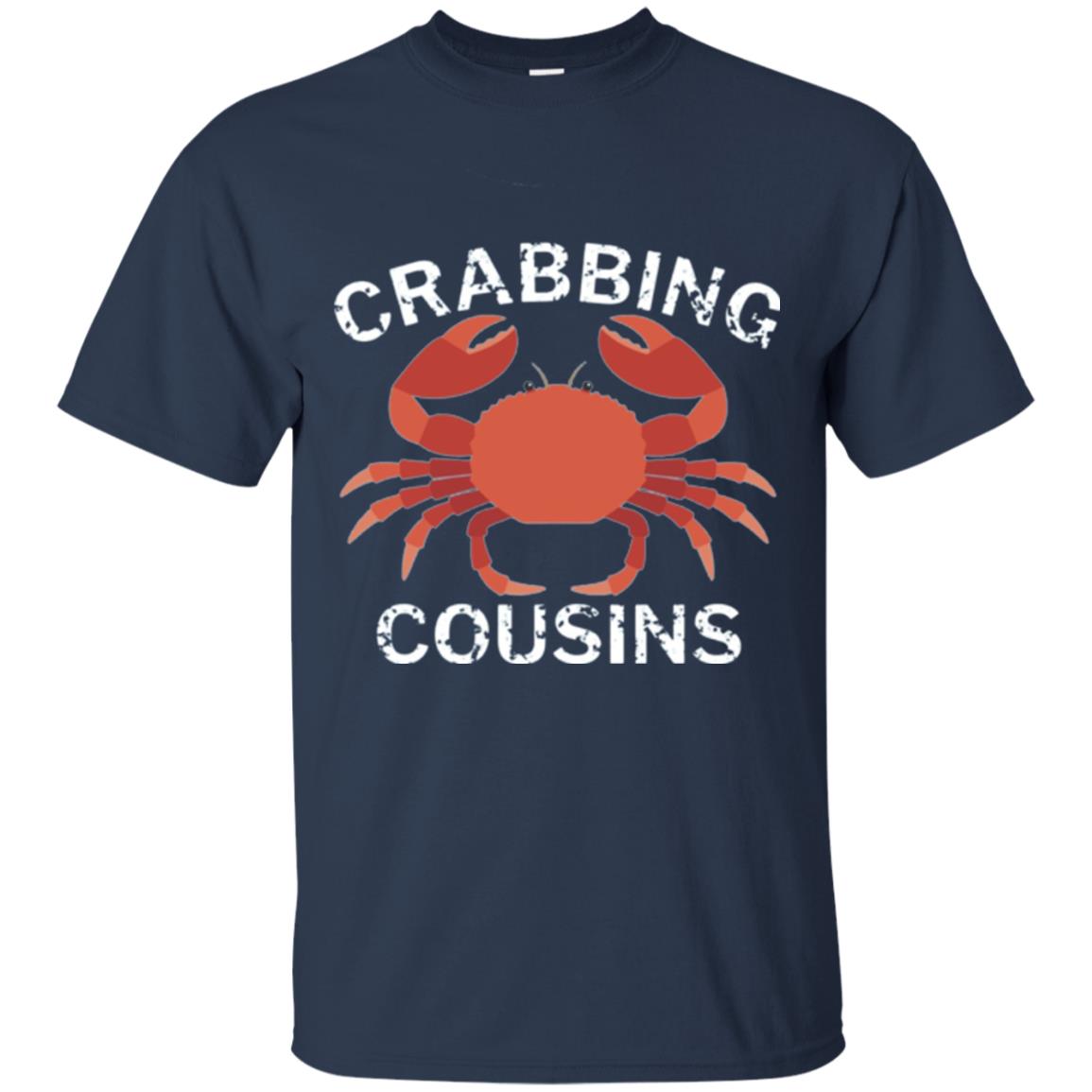 Fishing Lovers T-shirt Crabbing Cousins Navy