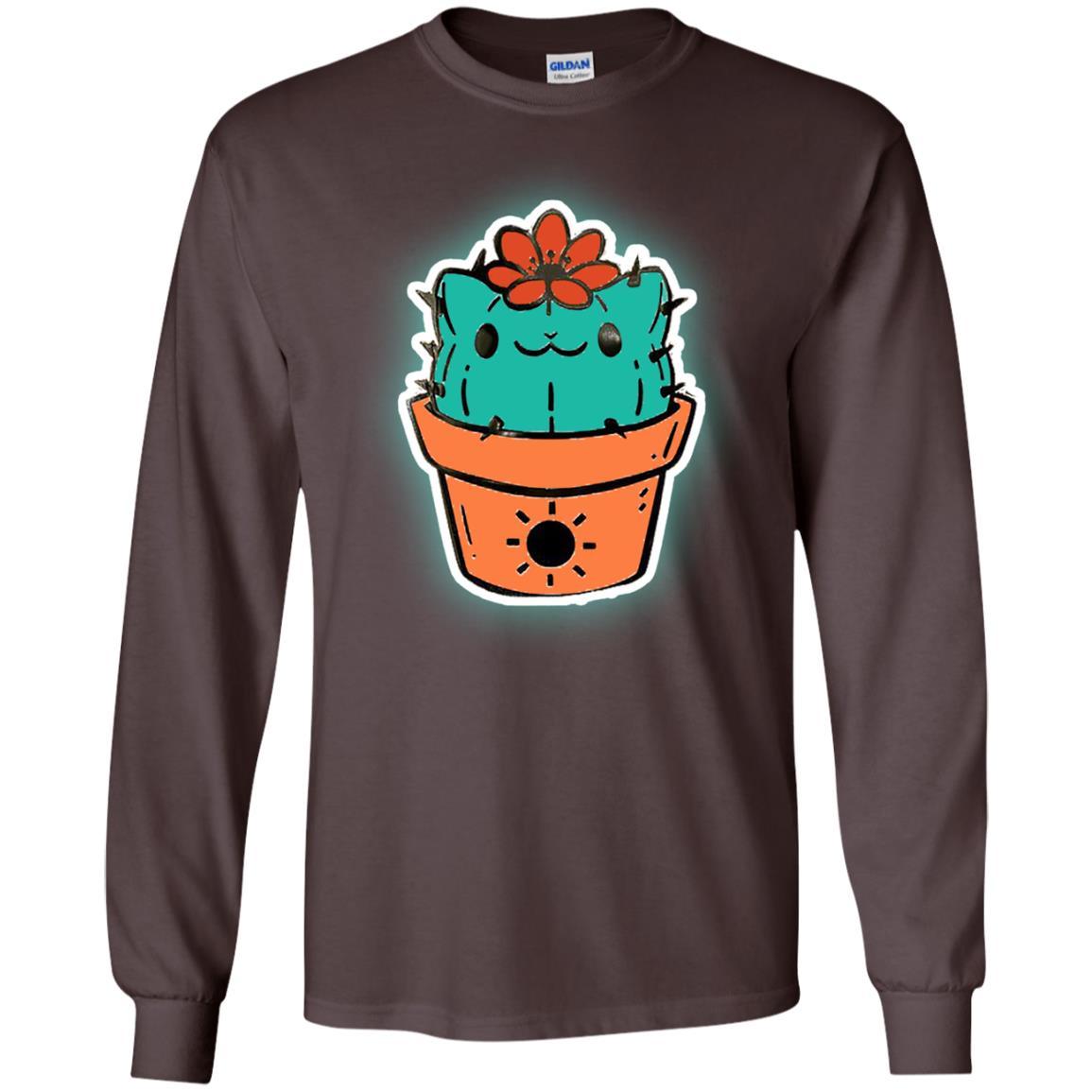 Cat Lovers T-shirt Catcus Dark Chocolate