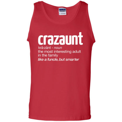 Aunt T-shirt The Most Interesting Adult In The Family Like A Funcle But Smarter Red