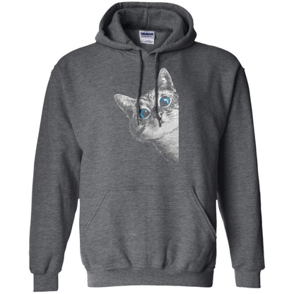 Cat Lovers T-shirt Cute Face Dark Heather