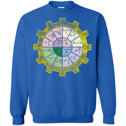 Ohms Law Shirt-ohms Law Diagram Electrical Engineer T-shirt Royal