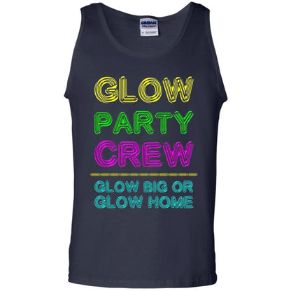Funny Party T-shirt Glow Party Crew Navy