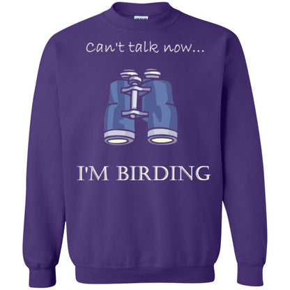 Can_t Talk Now I_m Birding Bird-watching T-shirt Purple