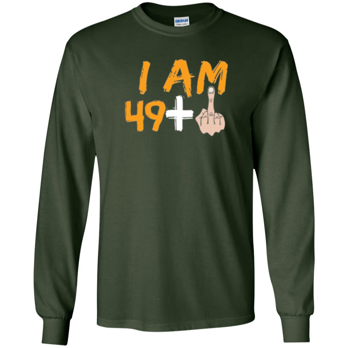 50th Birthday T Shirt I Am 49 Plus Forest Green