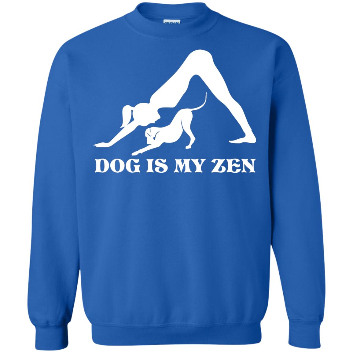 Yoga Dog T-shirt Dog Is My Zen Royal