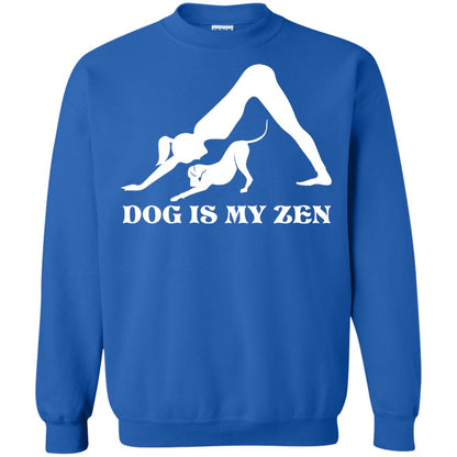 Yoga Dog T-shirt Dog Is My Zen Royal