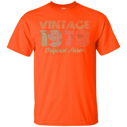 Vintage 1978 T-shirt Retro 70s 40th Birthday Orange
