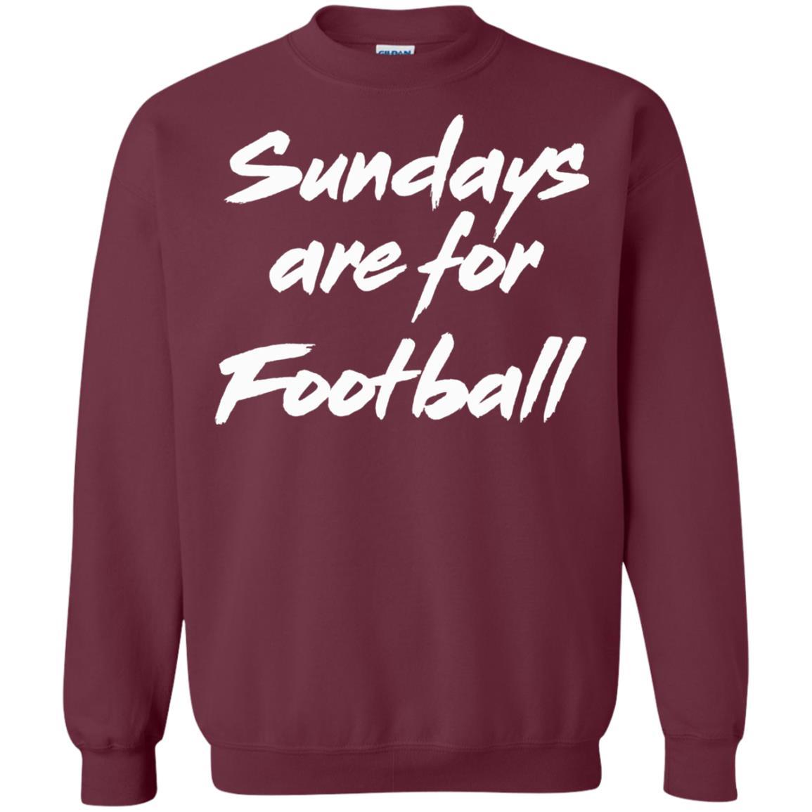 Football Lover T-shirt Sundays Are For Football Maroon