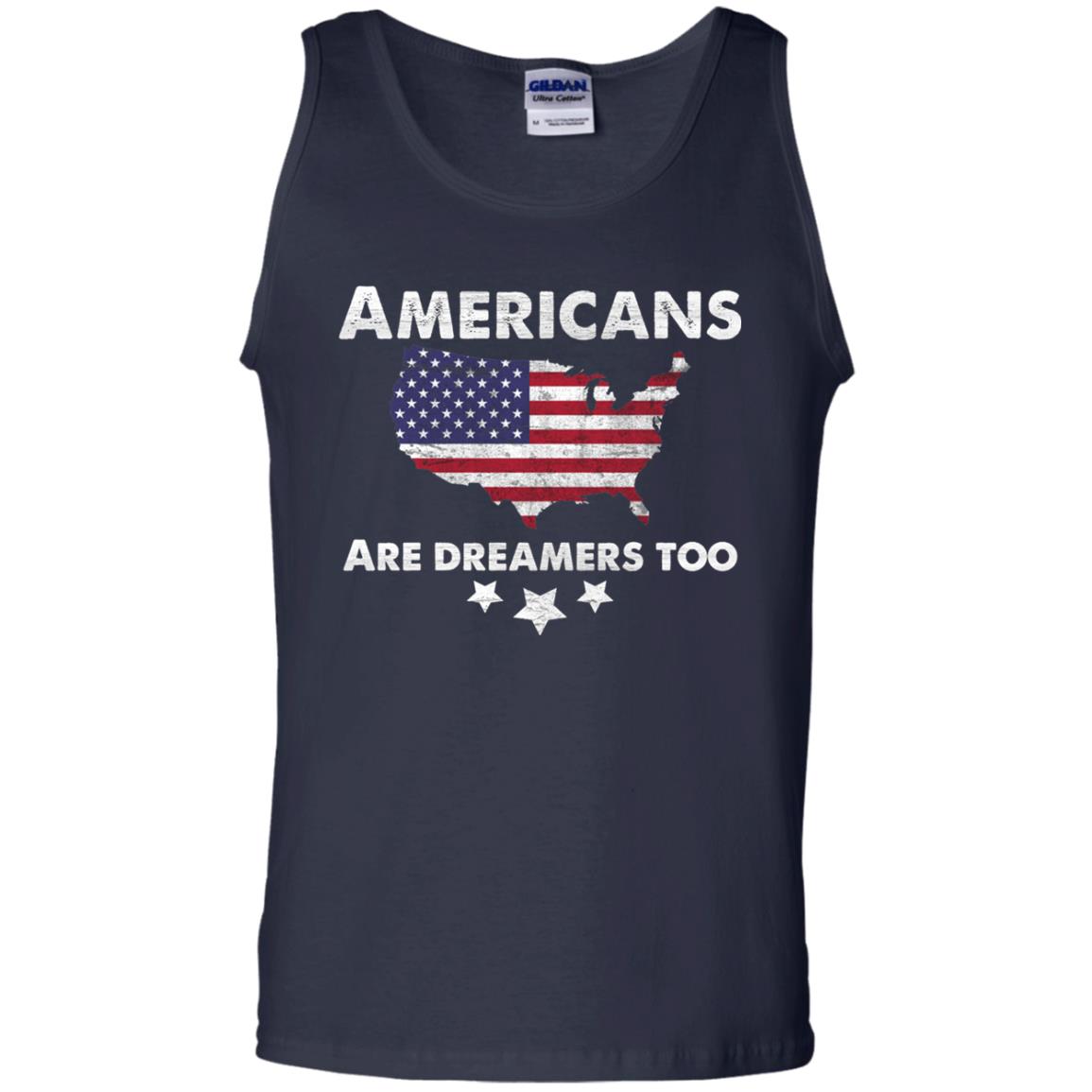 Anti Trump T-shirt Americans Are Dreamers Too Navy
