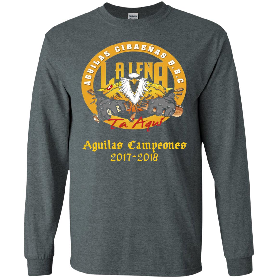 Baseball Lover T-shirt Aguilas Cibaenas Campeones 2017-2018 Dark Heather