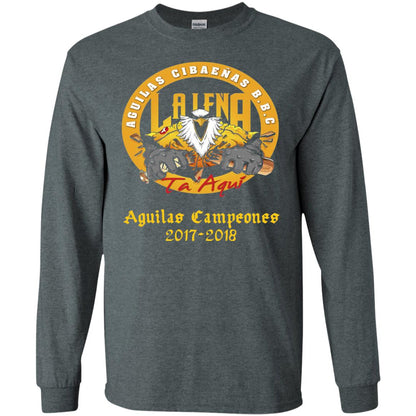 Baseball Lover T-shirt Aguilas Cibaenas Campeones 2017-2018 Dark Heather