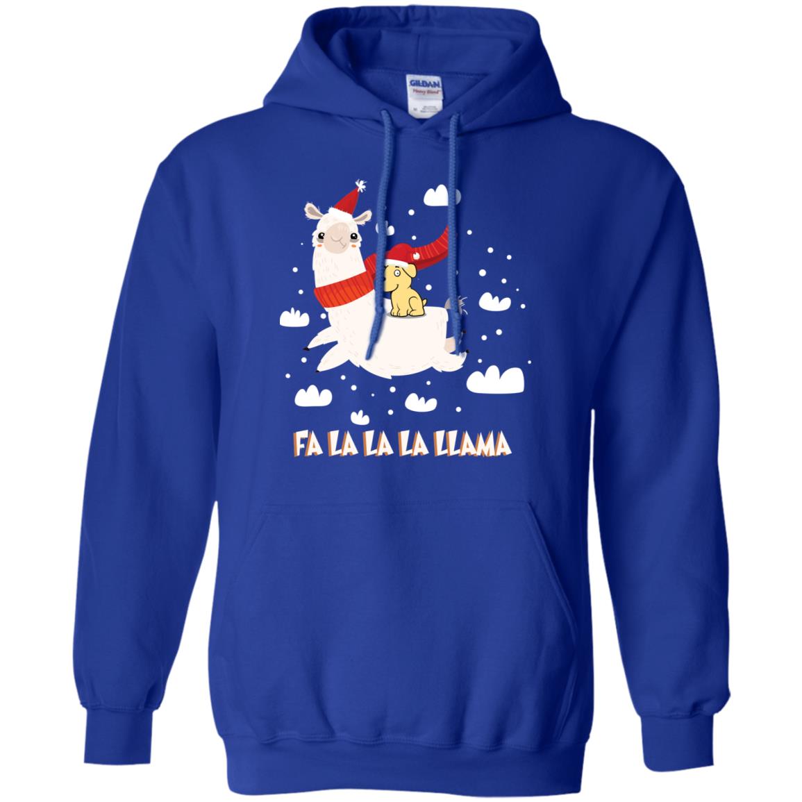 Fa La La La Llama With Labrador X-mas Gift Shirt Royal