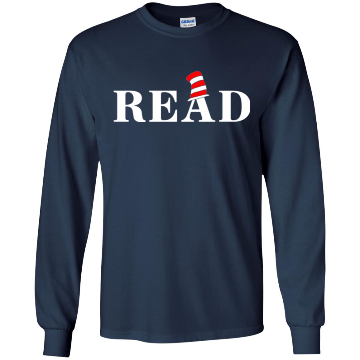 Read Book Lover National Wear Red Day T-shirt Navy
