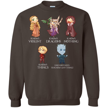 Know Something Game Of Thrones Fan T-shirt Dark Chocolate