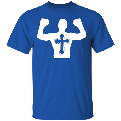 Christian Gym Exercise Workout T-shirt Royal