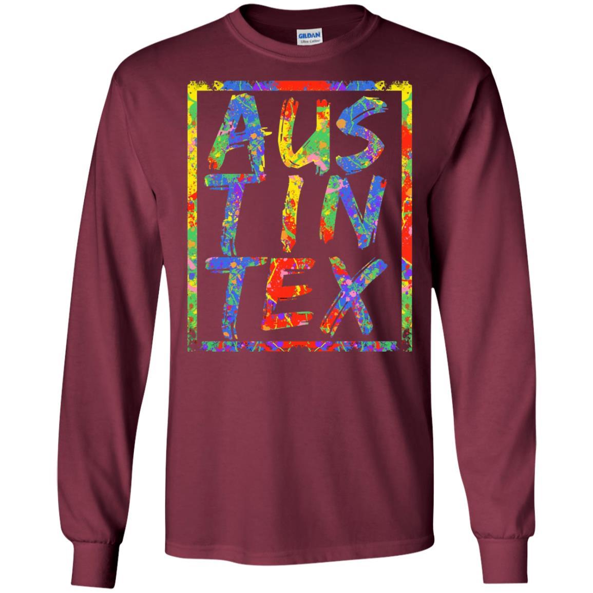 Austin Texas T-shirt Maroon