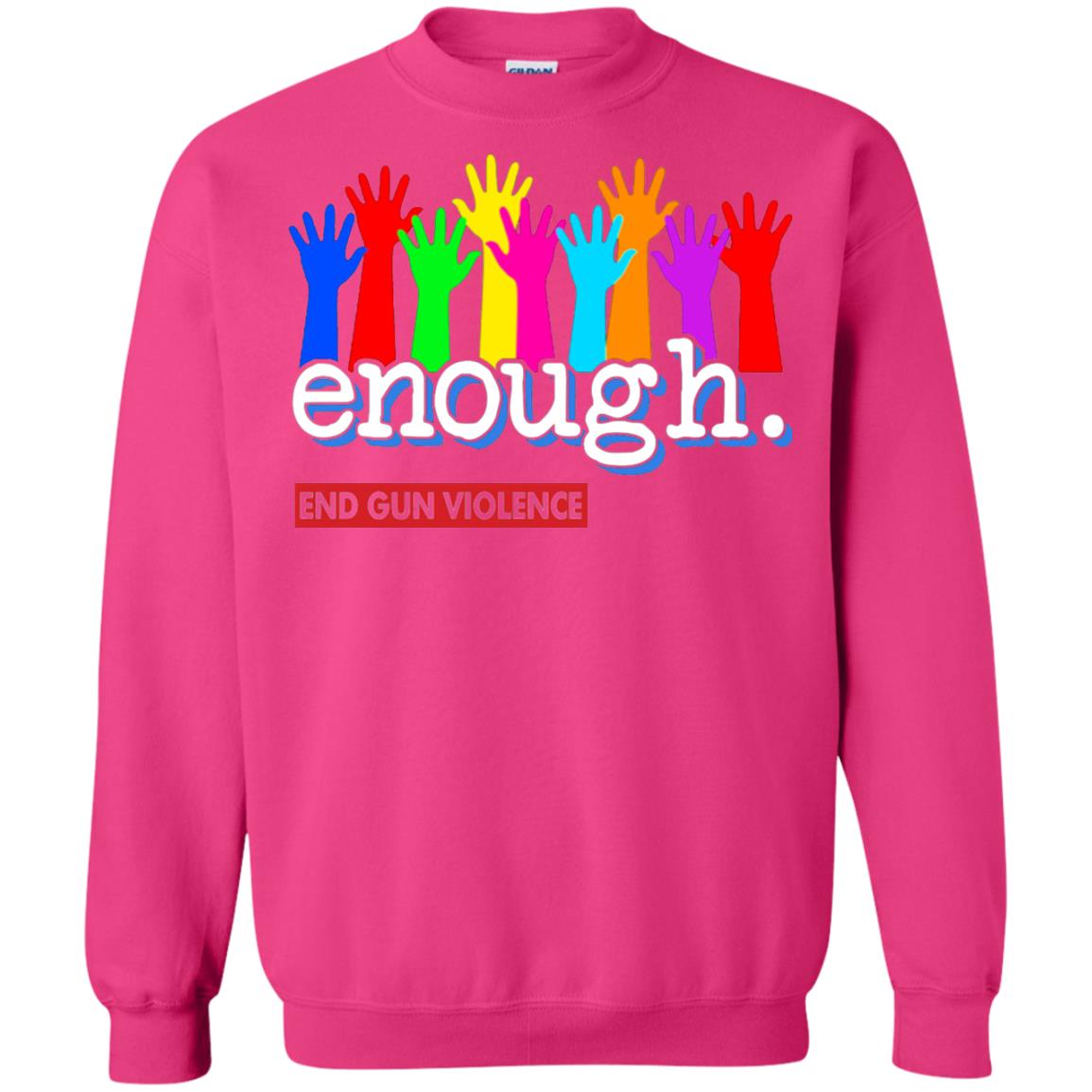 End Gun Violence Enough Gun Control T-shirt Heliconia