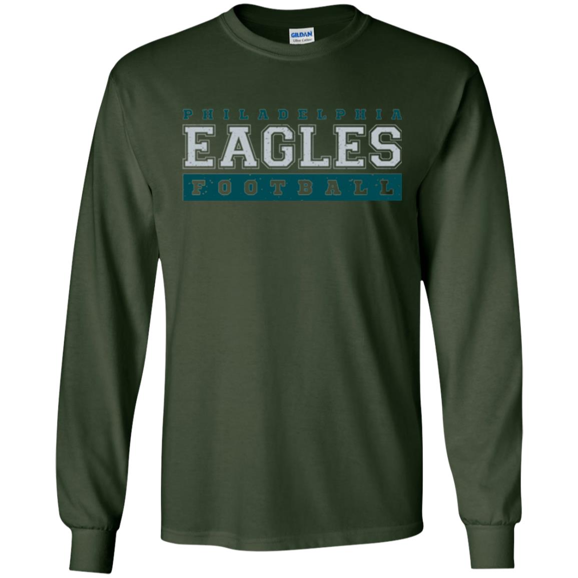 Football Lover T-shirt Philadelphia Football Fly Eagles Fly Collegiate Forest Green