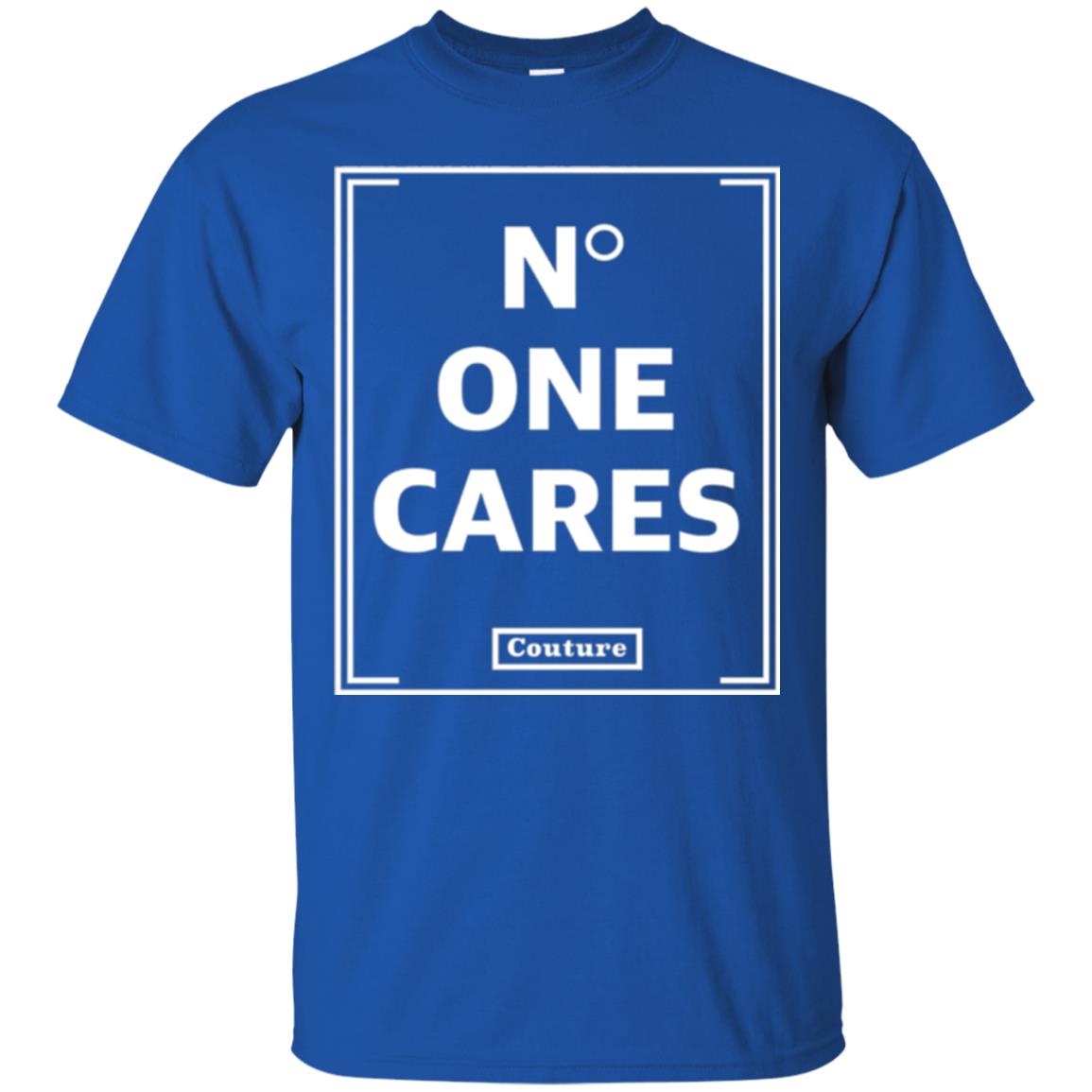 No One Cares Tops Cute Casual T-shirt Royal