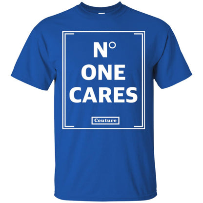 No One Cares Tops Cute Casual T-shirt Royal