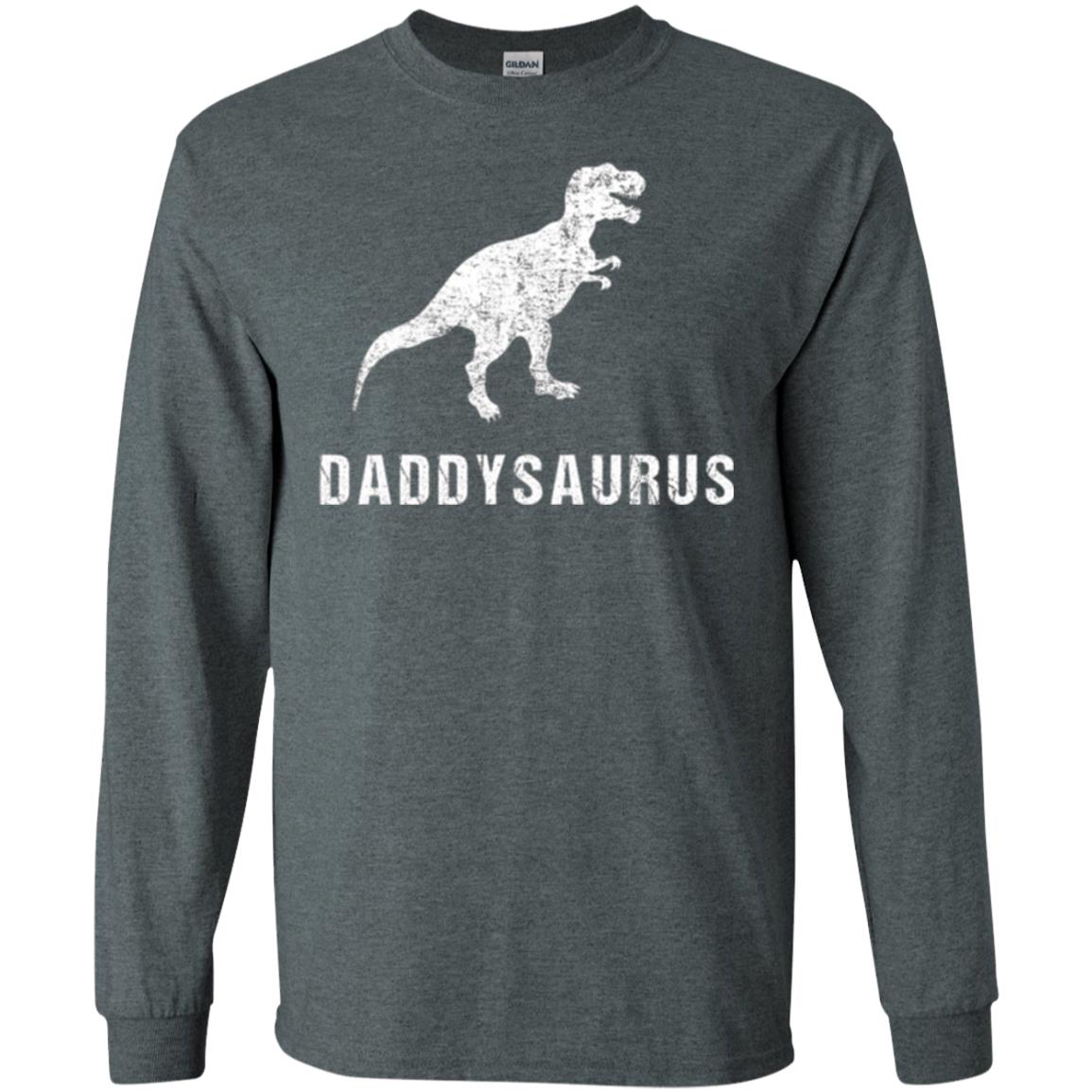 Dad T-shirt Daddysaurus Dark Heather