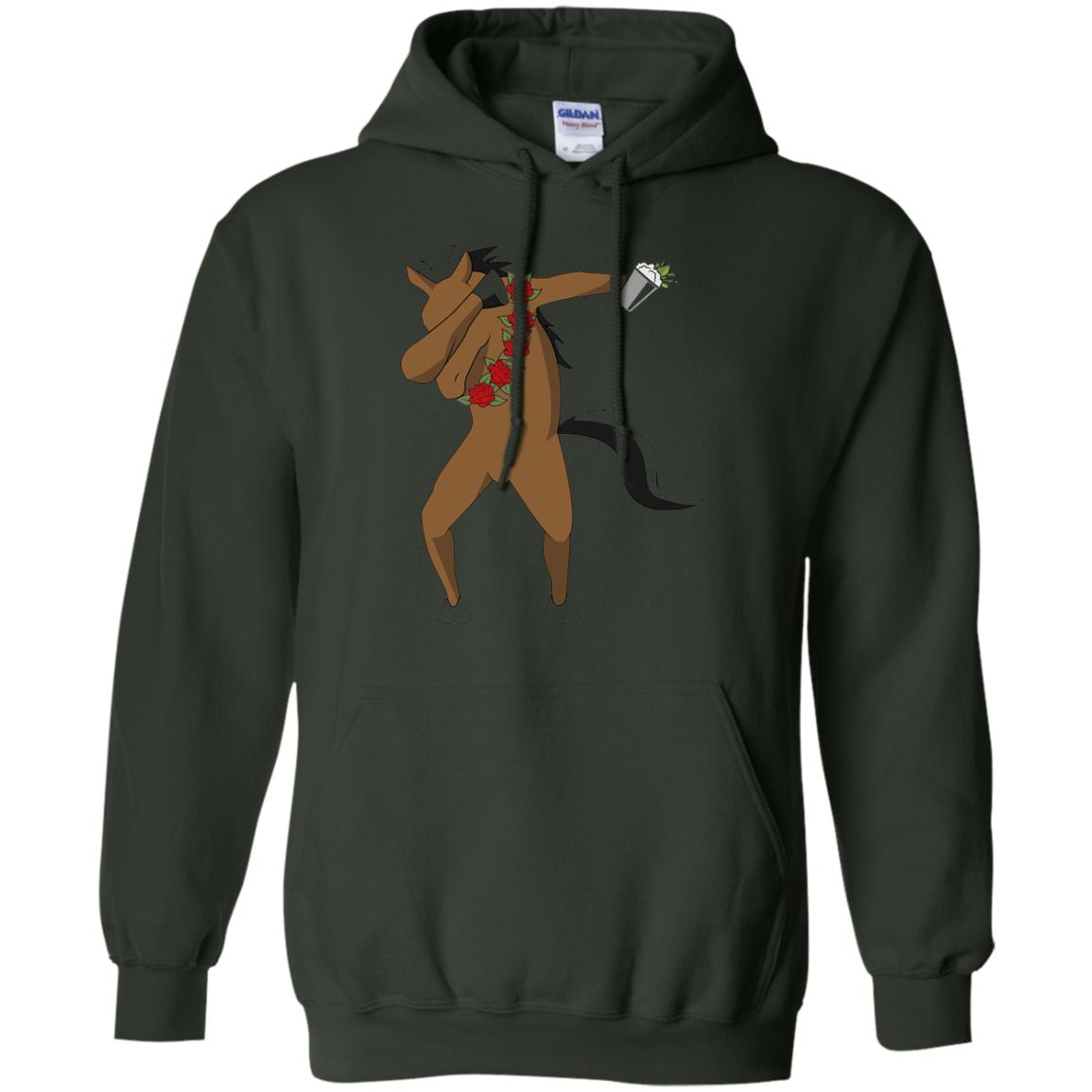 Derby Party 2018 Funny Dabbing Horse Shirt Forest Green