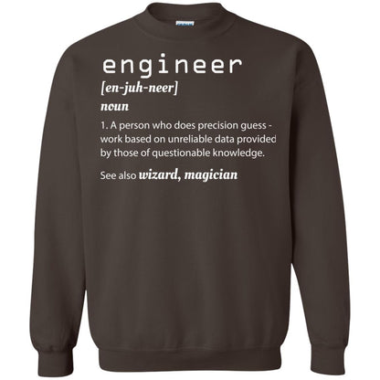 A Person Who Does Precision Guess Work Based On Engineer T-shirt Dark Chocolate