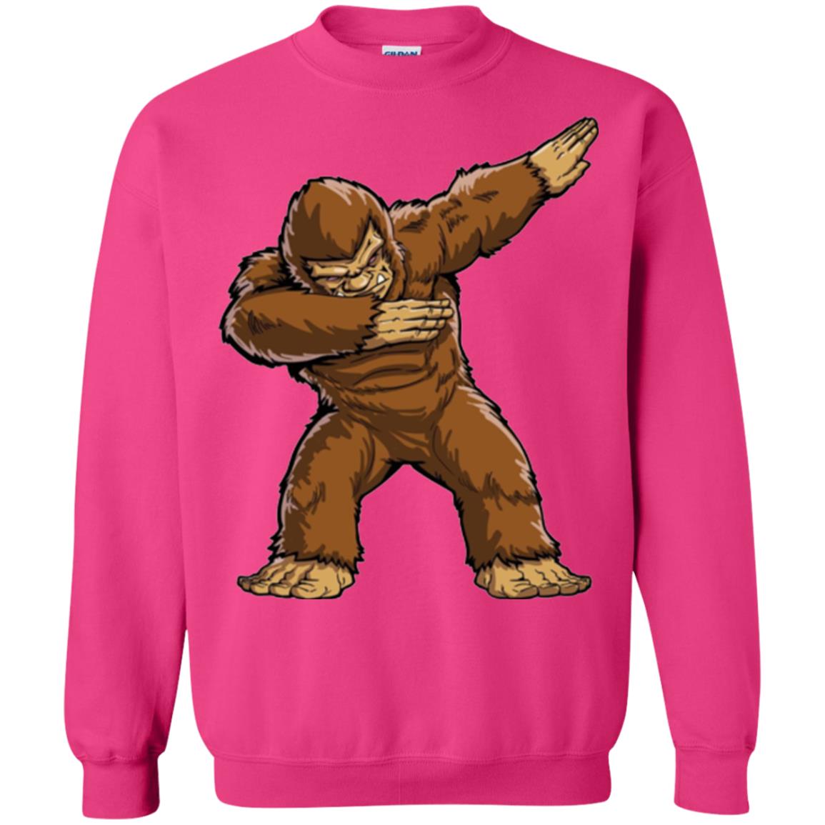 Monkey T-shirt Bigfoot Sasquatch Dabbing Heliconia