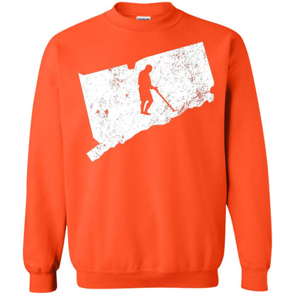 Connecticut Metal Detector Shirt Geocaching Swag Orange