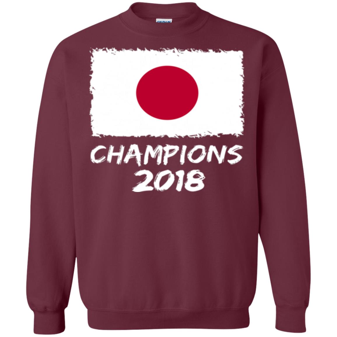 Football Lover T-shirt Japan Champions 2018 T-shirt Maroon