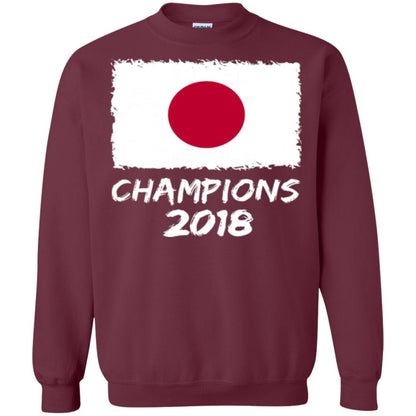 Football Lover T-shirt Japan Champions 2018 T-shirt Maroon