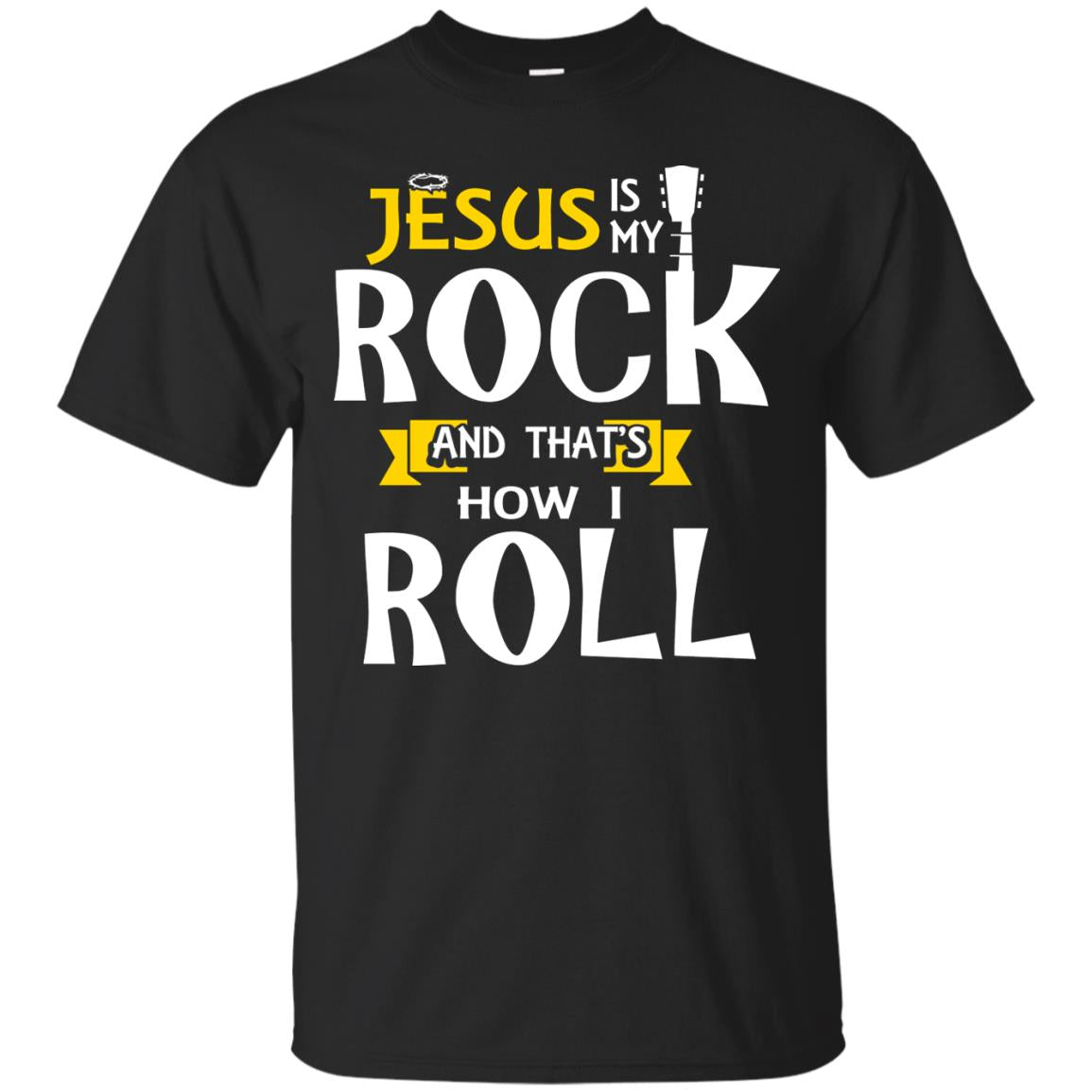 Jesus Is My Rock Christian Shirt For Rock Lover Black
