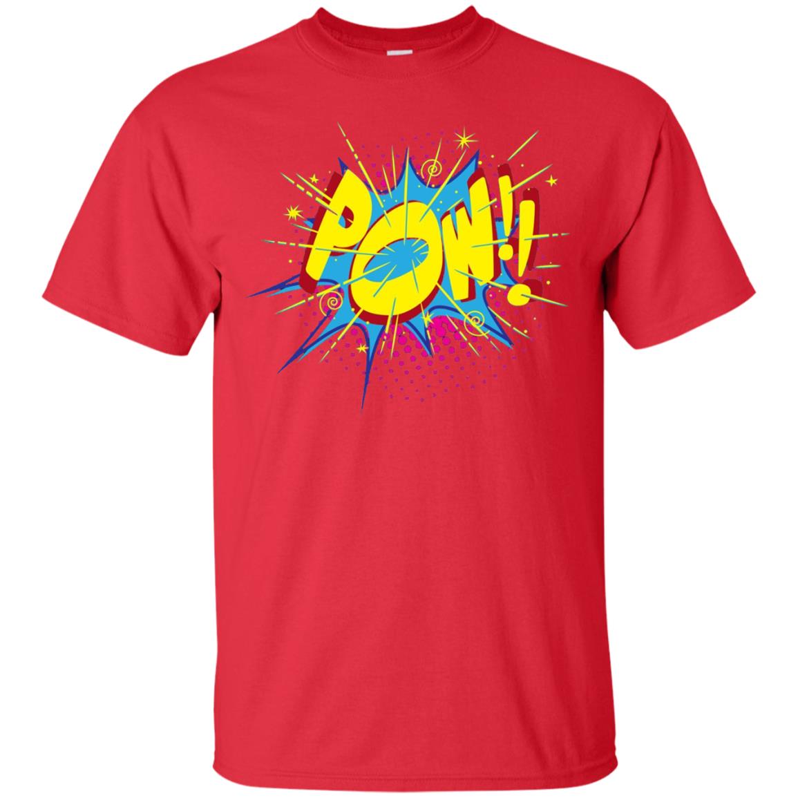 Pow Comic Sound Effect Shirt Red