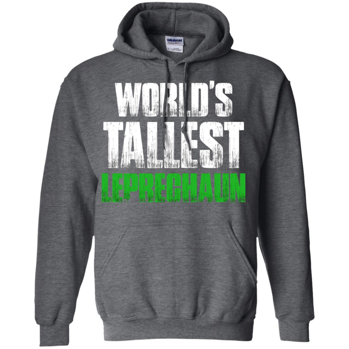 St. Patrick_s Day T-shirt World_s Tallest Leprechaun Dark Heather