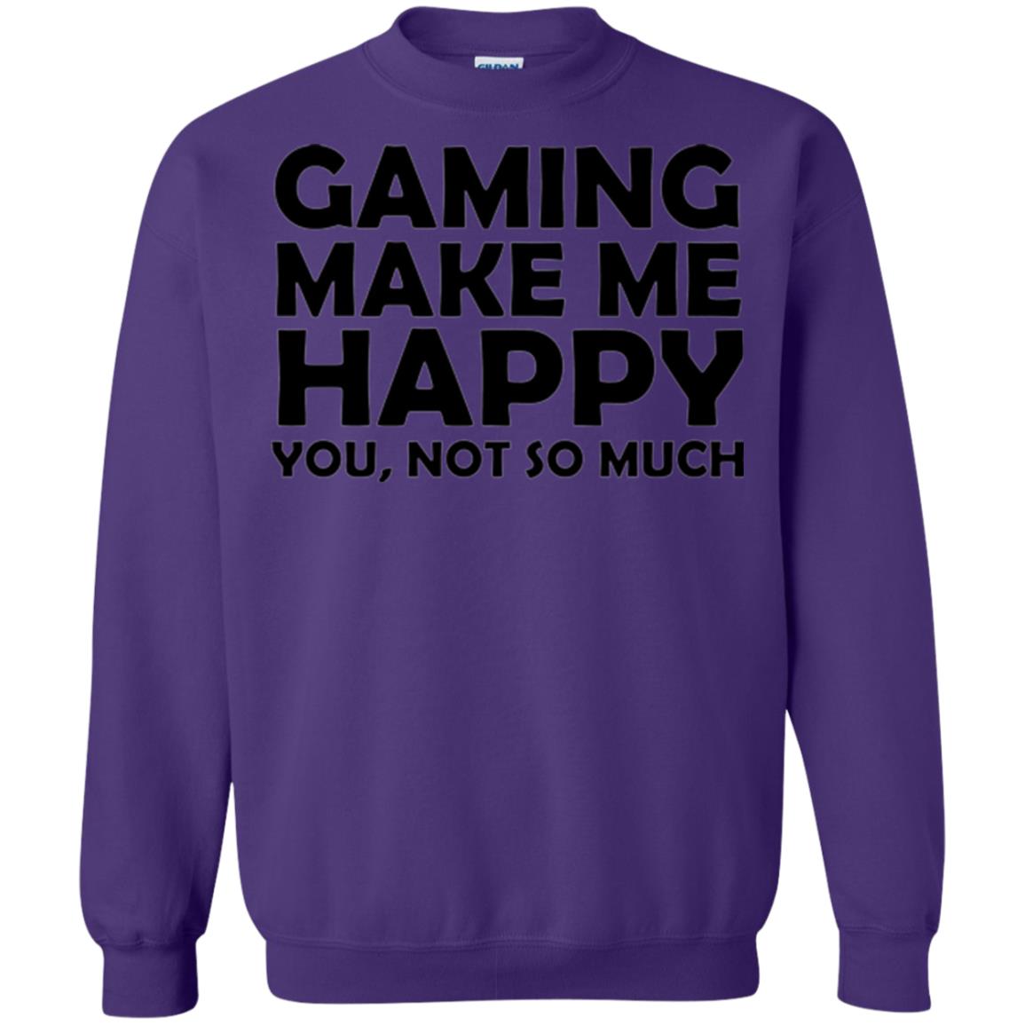 Gaming T-shirt Gaming Makes Me Happy You Not So Much Purple