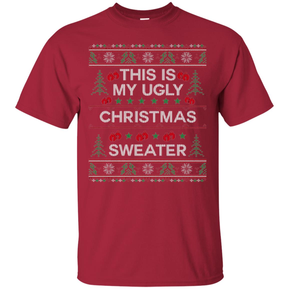 Christmas T-shirt This Is My Ugly Christmas Sweater Cardinal